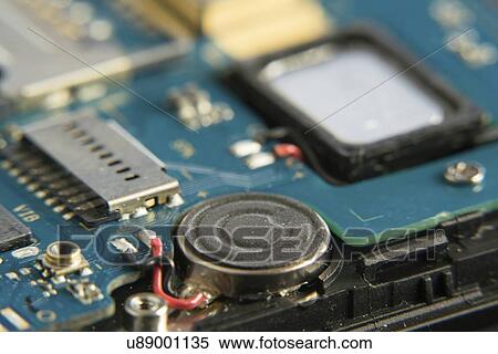 Stock Photography - Mobile phone circuit board.. Fotosearch