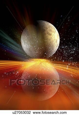 Stock Image - Moon, illustration.. Fotosearch