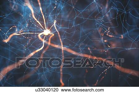 Nerve cells, illustration. View Large Photo Image Stock Image - Nerve cells, illustration.. Fotosearch