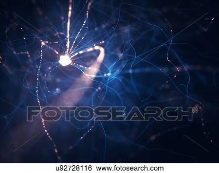 Stock Photograph - Nerve cells, illustration.. Fotosearch