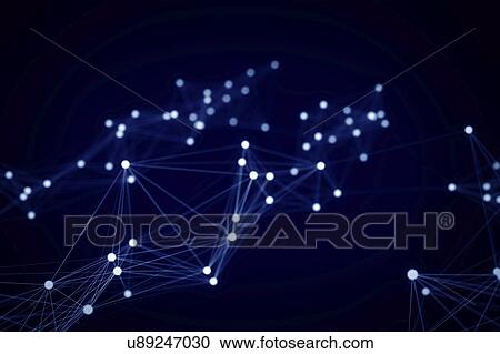 Stock Image - Netwok, computer illustration.. Fotosearch