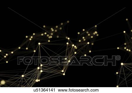Stock Image - Network, computer illustration.. Fotosearch