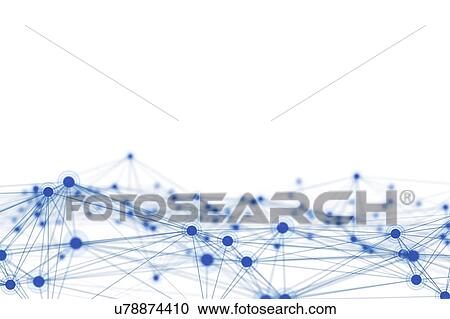 Stock Image - Network, computer illustration.. Fotosearch
