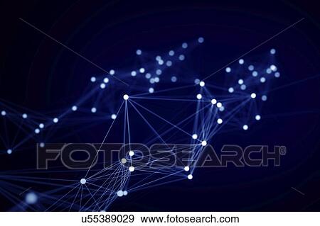 Stock Photo - Network, computer illustration.. Fotosearch