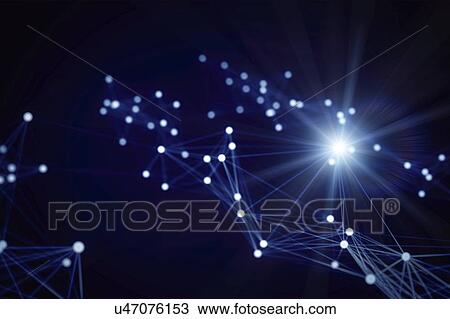 Stock Image - Network, illustration.. Fotosearch
