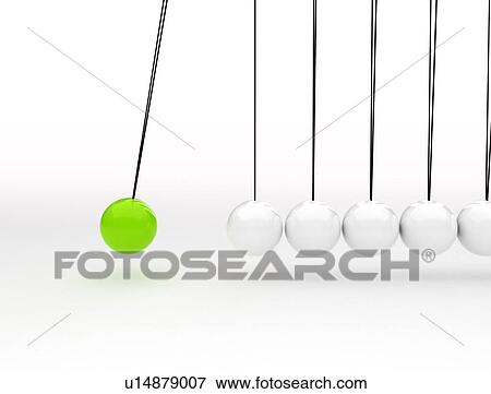 Stock Photo - Newton's cradle, illustration.. Fotosearch