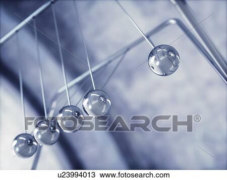 Stock Image - Newton's cradle.. Fotosearch