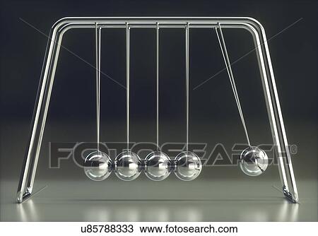 Stock Image - Newton's cradle.. Fotosearch