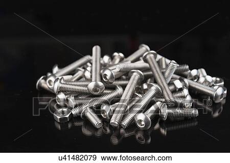 Stock Photo - Nuts and bolts.. Fotosearch