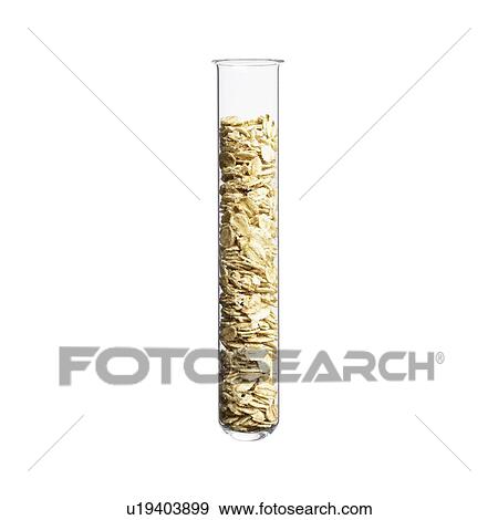 Stock Photo - Oats in test tube, studio shot.. Fotosearch