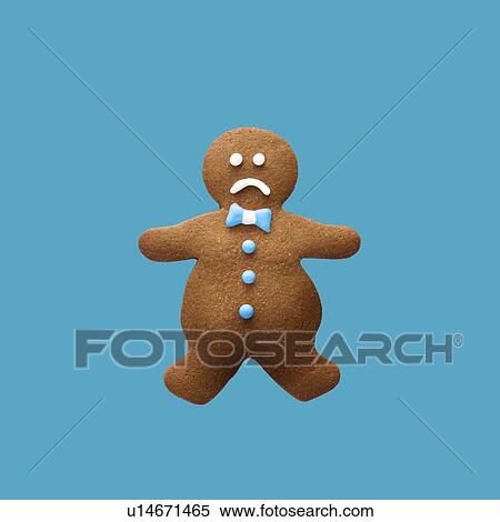 Stock Photography - Obese gingerbread man.. Fotosearch