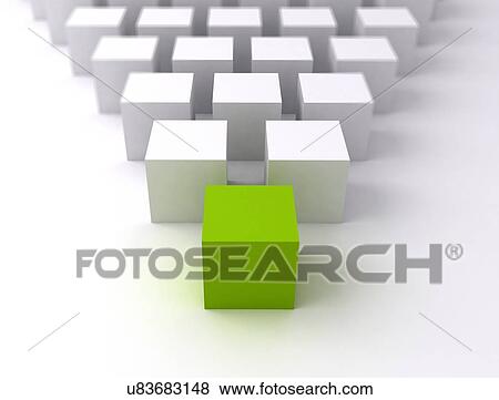 Stock Photo - Odd one out, conceptual computer illustration.. Fotosearch