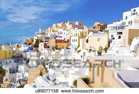 Stock Photo - Oia, Santorini, Greece.. Fotosearch