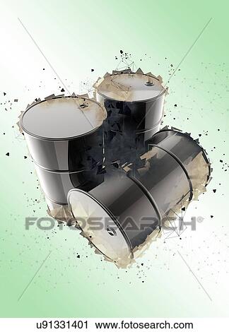 Oil drums, illustration. View Large Photo Image Stock Image - Oil drums, illustration.. Fotosearch