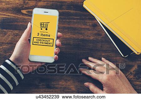 Stock Photo - Online shopping, conceptual image.. Fotosearch