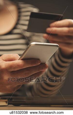 Stock Photo - Online shopping, conceptual image.. Fotosearch