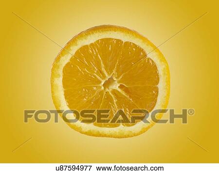 Stock Photo - Orange cut in half.. Fotosearch