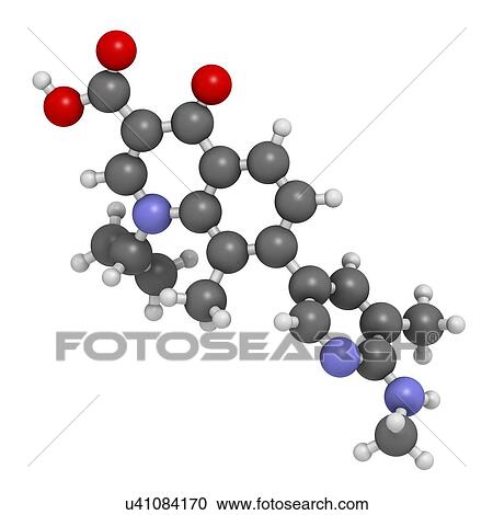 Ozenoxacin antibiotic drug molecule, used in treatment of impetigo. 3D rendering. Atoms are represented as spheres with conventional colour-coding: hydrogen (white), carbon (grey), nitrogen (blue), oxygen (red). View Large Photo Image Stock Image - Ozenoxacin antibiotic drug molecule, used in treatment of impetigo. 3D rendering. Atoms are represented as spheres with conventional colour-coding: hydrogen (white), carbon (grey), nitrogen (blue), oxygen (red).. Fotosearch