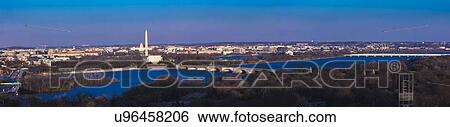 Panoramic view of Washington D. C. from Top of Town restaurant, Arlington, Virginia shows Lincoln & Washington Memorial and U. S. Capitol View Large Photo Image Stock Photograph - Panoramic view of Washington D. C. from Top of Town restaurant, Arlington, Virginia shows Lincoln & Washington Memorial and U. S. Capitol. Fotosearch