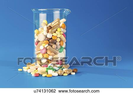 Stock Image - Pharmaceutical research, conceptual image.. Fotosearch