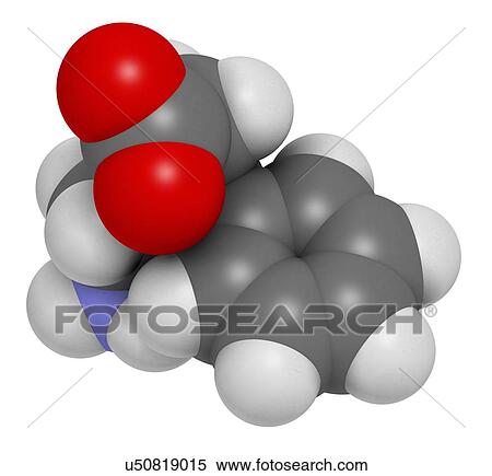 Stock Photography - Phenibut anxiolytic and sedative drug molecule. 3D rendering. Atoms are represented as spheres with conventional colour-coding: hydrogen (white), carbon (grey), nitrogen (blue), oxygen (red).. Fotosearch