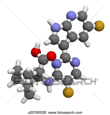 Pimodivir influenza drug molecule. 3D rendering. Atoms are represented as spheres with conventional colour-coding: hydrogen (white), carbon (grey), nitrogen (blue), oxygen (red), fluorine (gold). View Large Photo Image Stock Photograph - Pimodivir influenza drug molecule. 3D rendering. Atoms are represented as spheres with conventional colour-coding: hydrogen (white), carbon (grey), nitrogen (blue), oxygen (red), fluorine (gold).. Fotosearch
