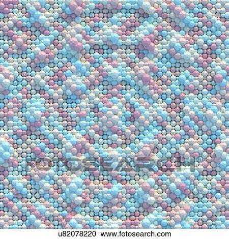 Stock Image - Pink and blue dots with texture, illustration.. Fotosearch