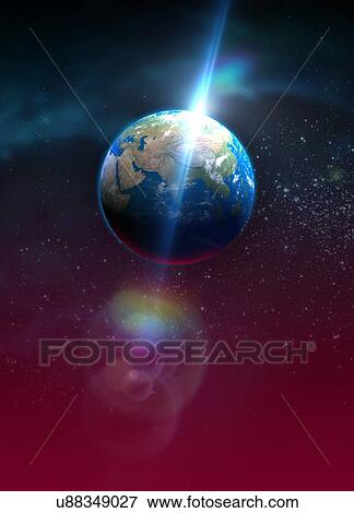 Stock Photo - Planet earth, illustration.. Fotosearch