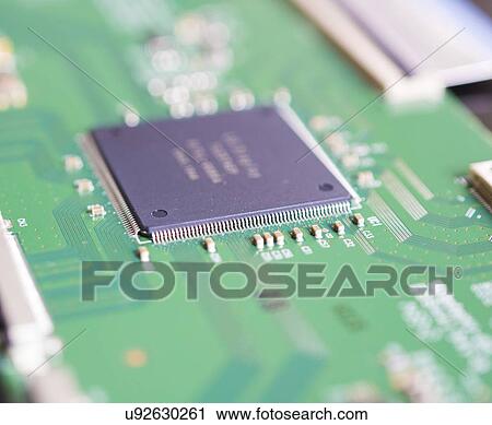 Stock Image - Printed circuit board.. Fotosearch