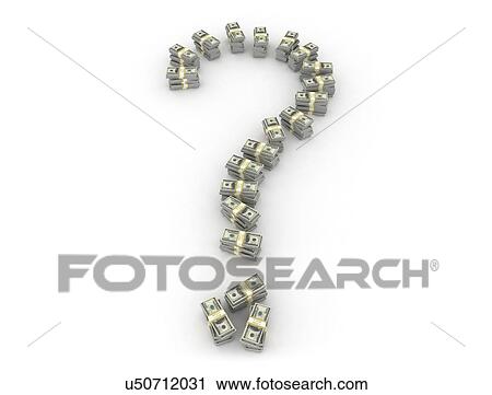Stock Image - Question mark, computer illustration.. Fotosearch