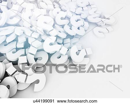 Stock Image - Question marks, illustration.. Fotosearch