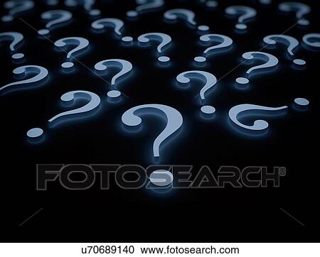Stock Image - Question marks, illustration.. Fotosearch