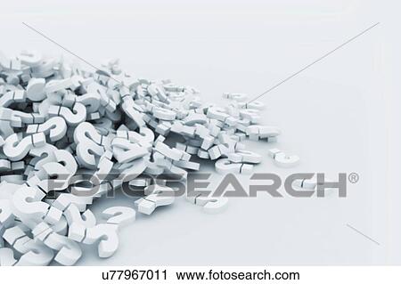 Stock Image - Question marks, illustration.. Fotosearch