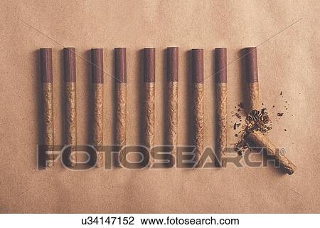 Stock Image - Quitting smoking, conceptual image.. Fotosearch