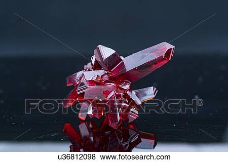 Stock Photo - Red crystals.. Fotosearch