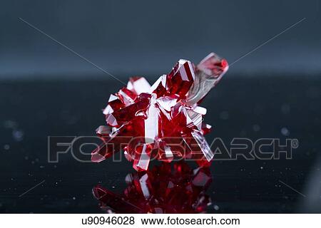 Stock Photo - Red crystals.. Fotosearch