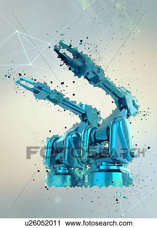 Robotic arms, illustration. View Large Photo Image Stock Image - Robotic arms, illustration.. Fotosearch
