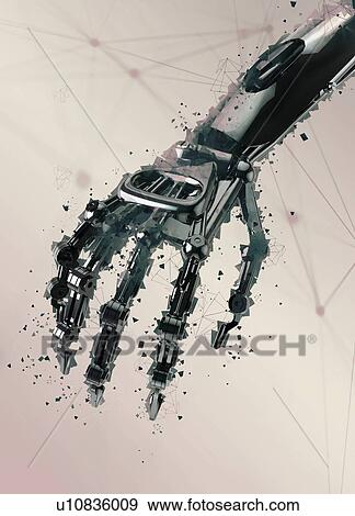 Robotic hand, illustration. View Large Photo Image Stock Photo - Robotic hand, illustration.. Fotosearch