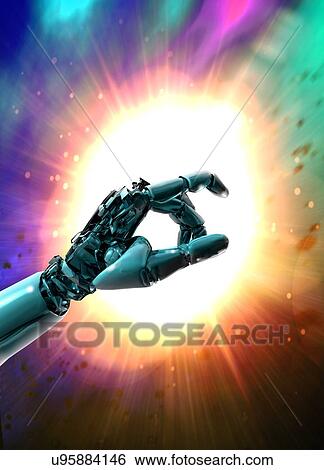 Stock Photograph - Robotic hand, illustration.. Fotosearch