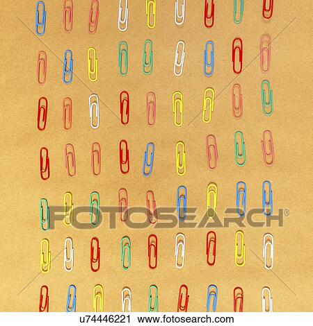 Rows of paperclips. View Large Photo Image Stock Image - Rows of paperclips.. Fotosearch