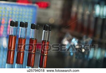 Stock Photo - Samples in phials.. Fotosearch