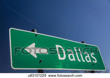 Sign to Dallas Texas View Large Photo Image Stock Photo - Sign to Dallas Texas. Fotosearch