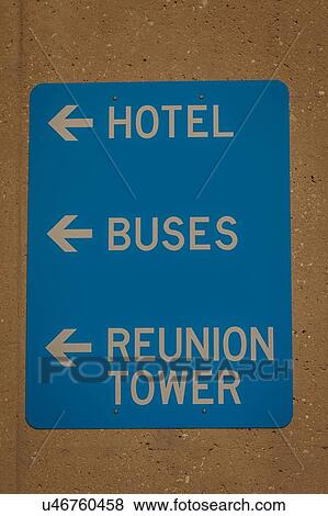 Sign to Reunion Tower, Dallas Texas View Large Photo Image Stock Photo - Sign to Reunion Tower, Dallas Texas. Fotosearch