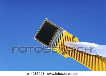 Stock Image - Silicon charge-coupled device (CCD) matrix.. Fotosearch