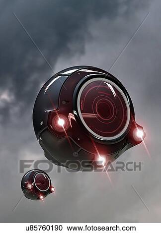 Stock Image - Smart eye sensor, illustration.. Fotosearch
