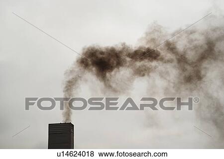 Stock Photo - Smoking chimney.. Fotosearch