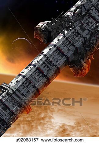 Stock Photo - Spacecraft, illustration.. Fotosearch
