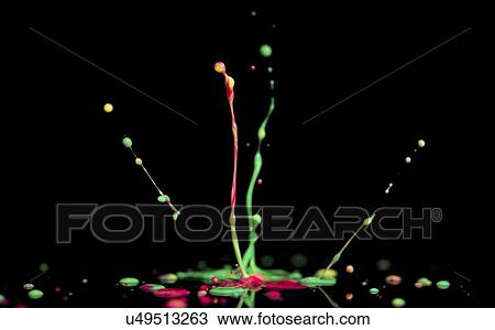 Splashing paint. View Large Photo Image Stock Image - Splashing paint.. Fotosearch