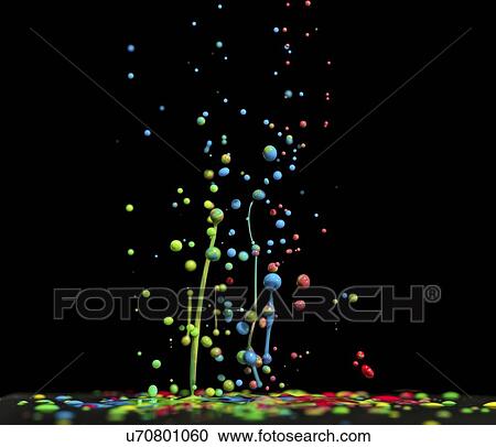 Stock Image - Splashing paint.. Fotosearch
