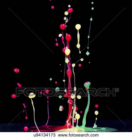Stock Image - Splashing paint.. Fotosearch
